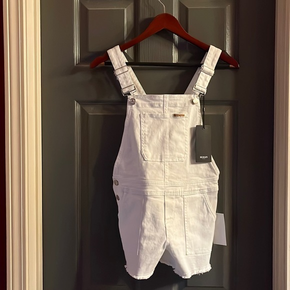 Hudson Kids Other - Hudson kids size 10 white shortalls. New with tags.